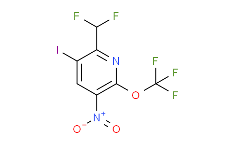 2-(Difluoromethyl)-3-iodo-5-nitro-6-(trifluoromethoxy)pyridine