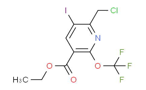 AM155549 | 1804353-41-0 | Ethyl 2-(chloromethyl)-3-iodo-6-(trifluoromethoxy)pyridine-5-carboxylate