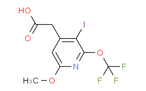 3-Iodo-6-methoxy-2-(trifluoromethoxy)pyridine-4-acetic acid