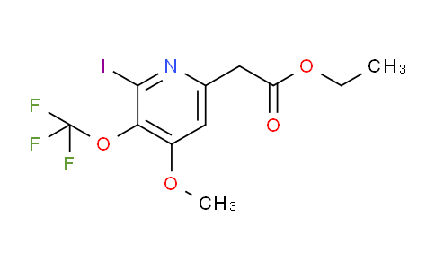 Ethyl 2-iodo-4-methoxy-3-(trifluoromethoxy)pyridine-6-acetate