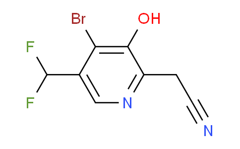 AM15557 | 1804886-41-6 | 4-Bromo-5-(difluoromethyl)-3-hydroxypyridine-2-acetonitrile