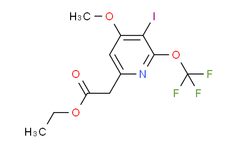 Ethyl 3-iodo-4-methoxy-2-(trifluoromethoxy)pyridine-6-acetate