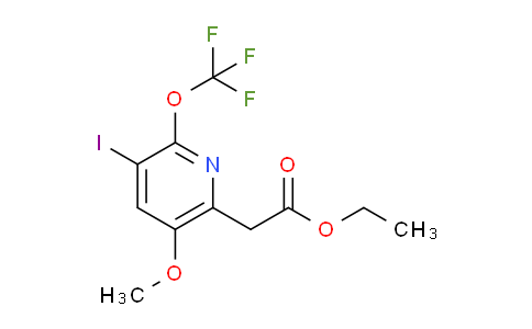 Ethyl 3-iodo-5-methoxy-2-(trifluoromethoxy)pyridine-6-acetate