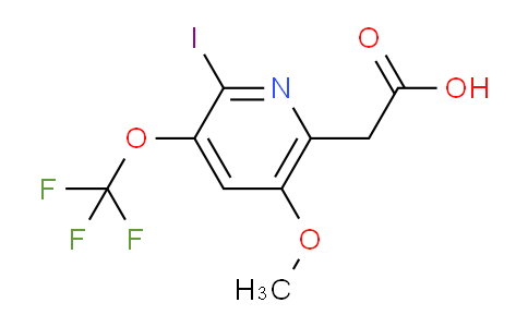 2-Iodo-5-methoxy-3-(trifluoromethoxy)pyridine-6-acetic acid