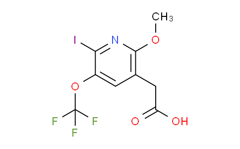 2-Iodo-6-methoxy-3-(trifluoromethoxy)pyridine-5-acetic acid