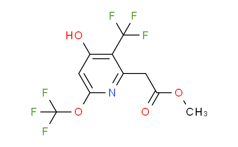 Methyl 4-hydroxy-6-(trifluoromethoxy)-3-(trifluoromethyl)pyridine-2-acetate