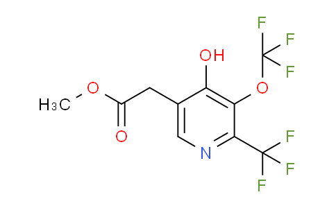 AM155750 | 1804360-98-2 | Methyl 4-hydroxy-3-(trifluoromethoxy)-2-(trifluoromethyl)pyridine-5-acetate