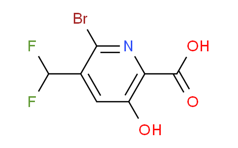 AM15578 | 1807009-47-7 | 2-Bromo-3-(difluoromethyl)-5-hydroxypyridine-6-carboxylic acid