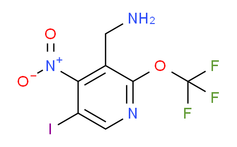 3-(Aminomethyl)-5-iodo-4-nitro-2-(trifluoromethoxy)pyridine