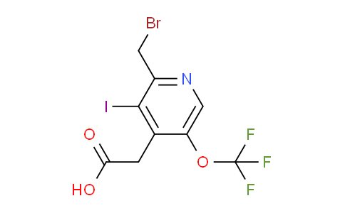 2-(Bromomethyl)-3-iodo-5-(trifluoromethoxy)pyridine-4-acetic acid