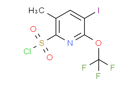 3-Iodo-5-methyl-2-(trifluoromethoxy)pyridine-6-sulfonyl chloride