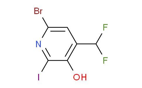 6-Bromo-4-(difluoromethyl)-3-hydroxy-2-iodopyridine