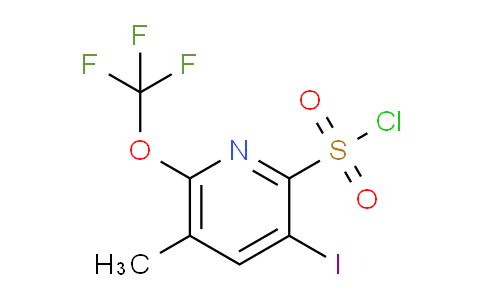 3-Iodo-5-methyl-6-(trifluoromethoxy)pyridine-2-sulfonyl chloride