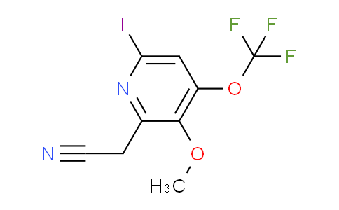 6-Iodo-3-methoxy-4-(trifluoromethoxy)pyridine-2-acetonitrile