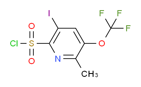 5-Iodo-2-methyl-3-(trifluoromethoxy)pyridine-6-sulfonyl chloride