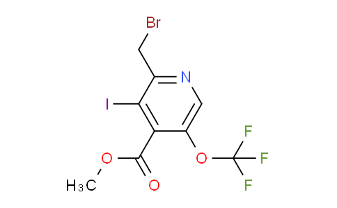 Methyl 2-(bromomethyl)-3-iodo-5-(trifluoromethoxy)pyridine-4-carboxylate