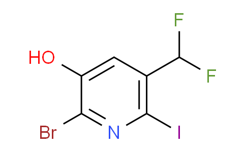 2-Bromo-5-(difluoromethyl)-3-hydroxy-6-iodopyridine