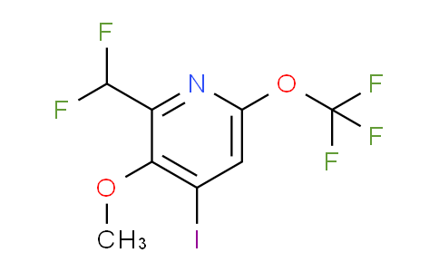 2-(Difluoromethyl)-4-iodo-3-methoxy-6-(trifluoromethoxy)pyridine
