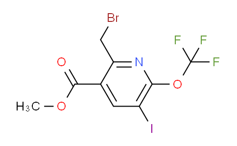 Methyl 2-(bromomethyl)-5-iodo-6-(trifluoromethoxy)pyridine-3-carboxylate