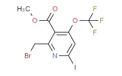 Methyl 2-(bromomethyl)-6-iodo-4-(trifluoromethoxy)pyridine-3-carboxylate