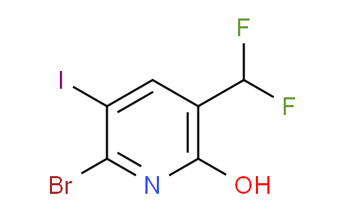 2-Bromo-5-(difluoromethyl)-6-hydroxy-3-iodopyridine