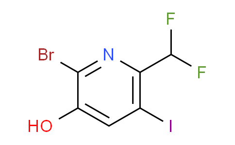 2-Bromo-6-(difluoromethyl)-3-hydroxy-5-iodopyridine
