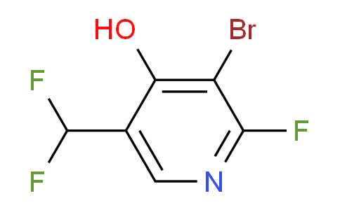 3-Bromo-5-(difluoromethyl)-2-fluoro-4-hydroxypyridine