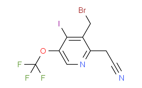 AM155949 | 1806742-89-1 | 3-(Bromomethyl)-4-iodo-5-(trifluoromethoxy)pyridine-2-acetonitrile
