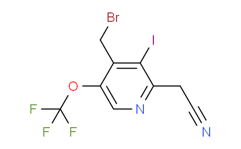 AM155963 | 1804365-94-3 | 4-(Bromomethyl)-3-iodo-5-(trifluoromethoxy)pyridine-2-acetonitrile