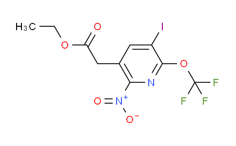 Ethyl 3-iodo-6-nitro-2-(trifluoromethoxy)pyridine-5-acetate