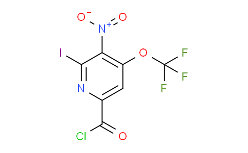 2-Iodo-3-nitro-4-(trifluoromethoxy)pyridine-6-carbonyl chloride