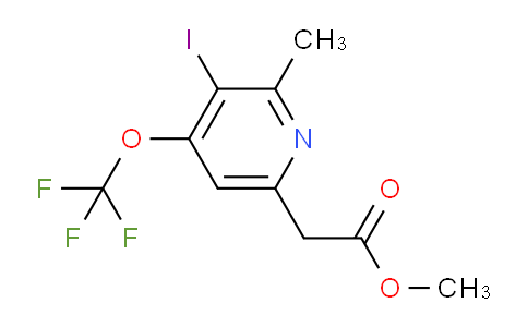 Methyl 3-iodo-2-methyl-4-(trifluoromethoxy)pyridine-6-acetate