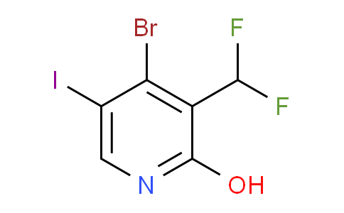 4-Bromo-3-(difluoromethyl)-2-hydroxy-5-iodopyridine