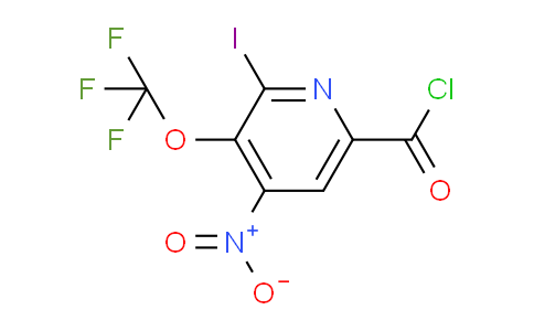 2-Iodo-4-nitro-3-(trifluoromethoxy)pyridine-6-carbonyl chloride