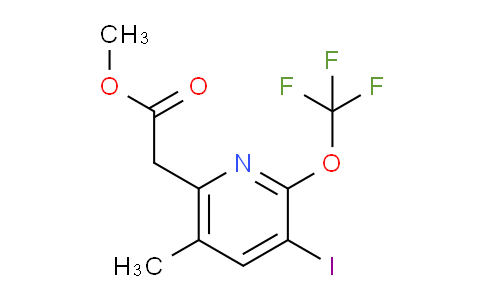 Methyl 3-iodo-5-methyl-2-(trifluoromethoxy)pyridine-6-acetate