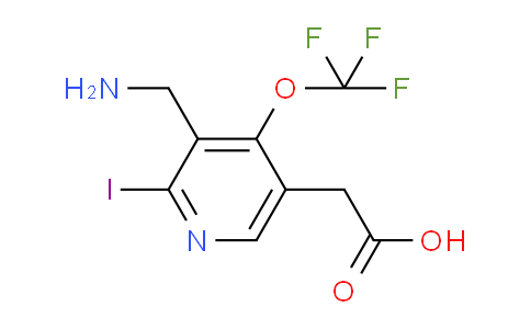 3-(Aminomethyl)-2-iodo-4-(trifluoromethoxy)pyridine-5-acetic acid