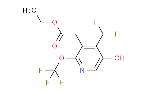 AM156105 | 1804359-74-7 | Ethyl 4-(difluoromethyl)-5-hydroxy-2-(trifluoromethoxy)pyridine-3-acetate