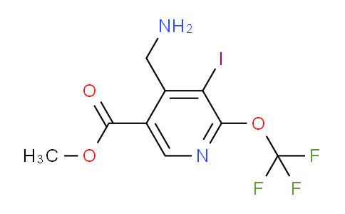 Methyl 4-(aminomethyl)-3-iodo-2-(trifluoromethoxy)pyridine-5-carboxylate