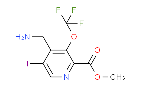 Methyl 4-(aminomethyl)-5-iodo-3-(trifluoromethoxy)pyridine-2-carboxylate