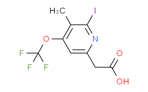 AM156132 | 1806172-86-0 | 2-Iodo-3-methyl-4-(trifluoromethoxy)pyridine-6-acetic acid