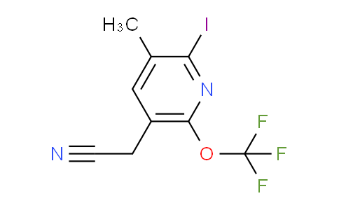AM156179 | 1806741-20-7 | 2-Iodo-3-methyl-6-(trifluoromethoxy)pyridine-5-acetonitrile