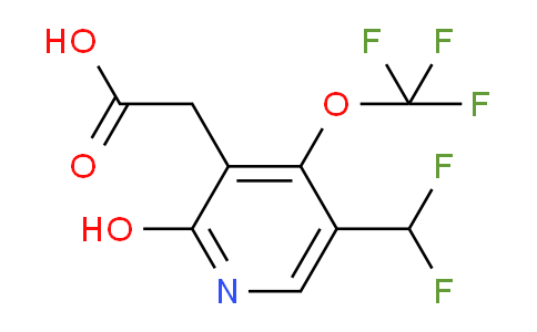 5-(Difluoromethyl)-2-hydroxy-4-(trifluoromethoxy)pyridine-3-acetic acid