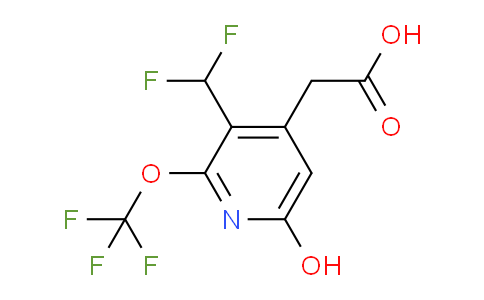 3-(Difluoromethyl)-6-hydroxy-2-(trifluoromethoxy)pyridine-4-acetic acid