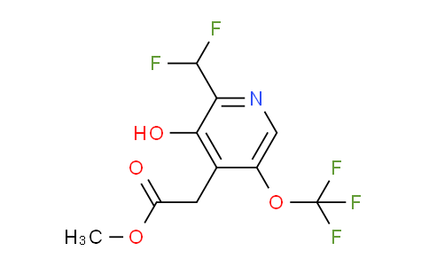 Methyl 2-(difluoromethyl)-3-hydroxy-5-(trifluoromethoxy)pyridine-4-acetate