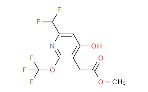 AM156219 | 1804345-45-6 | Methyl 6-(difluoromethyl)-4-hydroxy-2-(trifluoromethoxy)pyridine-3-acetate