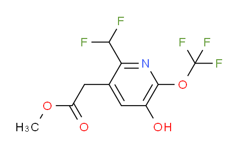 Methyl 2-(difluoromethyl)-5-hydroxy-6-(trifluoromethoxy)pyridine-3-acetate