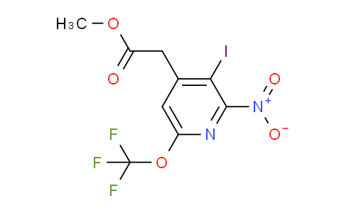 Methyl 3-iodo-2-nitro-6-(trifluoromethoxy)pyridine-4-acetate