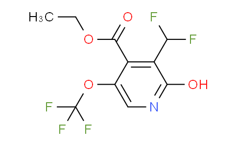 Ethyl 3-(difluoromethyl)-2-hydroxy-5-(trifluoromethoxy)pyridine-4-carboxylate