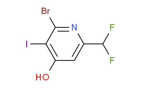 2-Bromo-6-(difluoromethyl)-4-hydroxy-3-iodopyridine