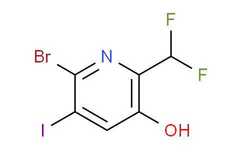 2-Bromo-6-(difluoromethyl)-5-hydroxy-3-iodopyridine